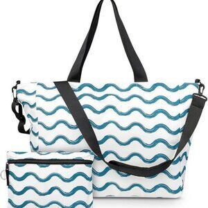 Foldable Waterproof Beach Bag Women Large Capacity Travel Tote